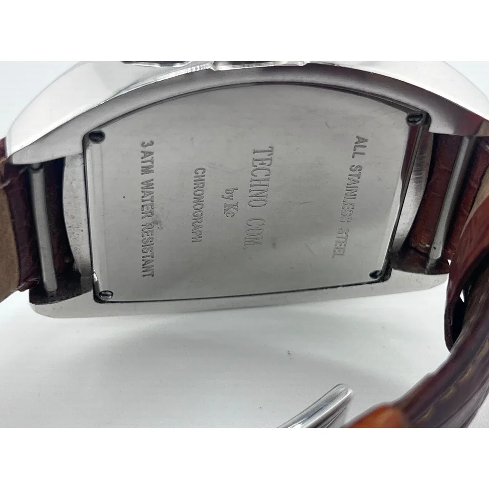 TECHNO COM by Kc Diamond Accent Silver Tone Men's Watch Chronograph‎
